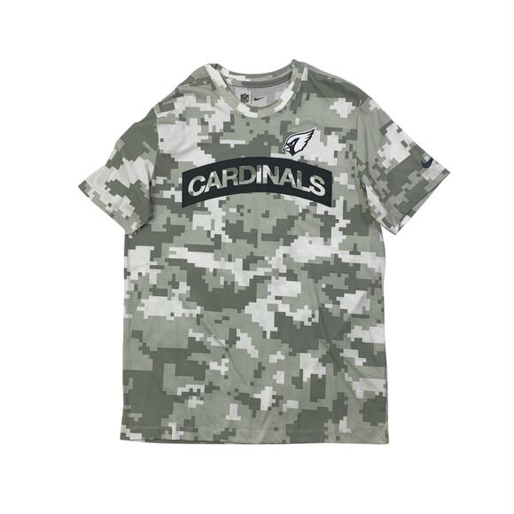 Nike T Shirt Mens M Medium Camo Arizona Cardinals Salute to Service Military - Picture 1 of 12